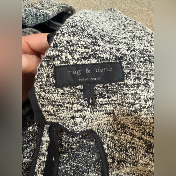 Rag and Bone Aviator Tweed Blazer - Picture 4 of 5